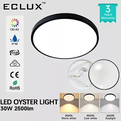 LED Ceiling Down Light Round 30W Oyster Lamp Modern Ø380mm Bright >2500lm • $49.99